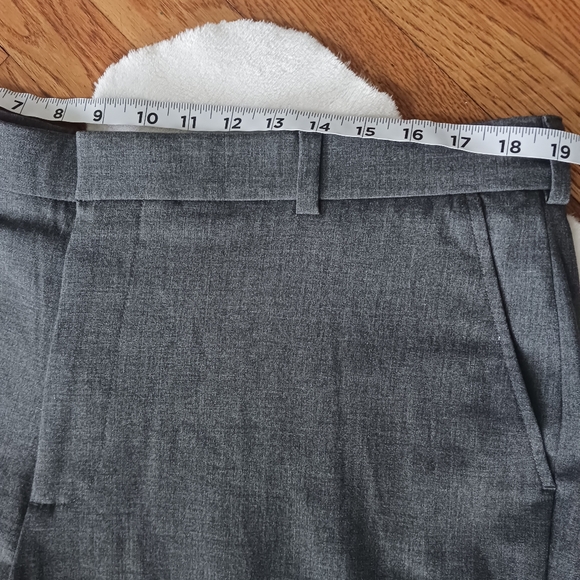 George • Men's Gray Flat Front Dress Suit Pants - Picture 12 of 16